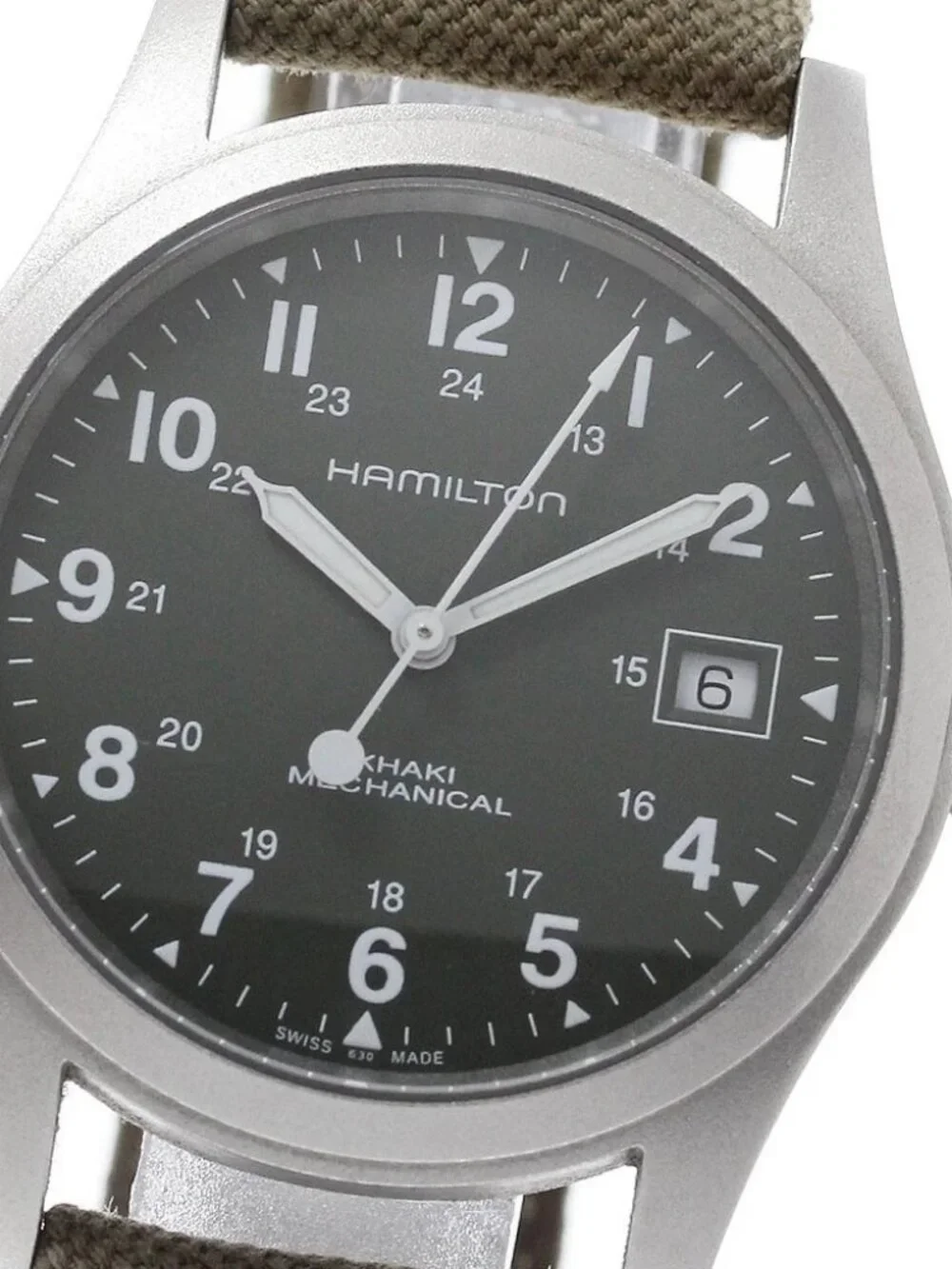 HAMILTON Khaki field mechanical H694390 green Dial Hand Winding Men's_971568